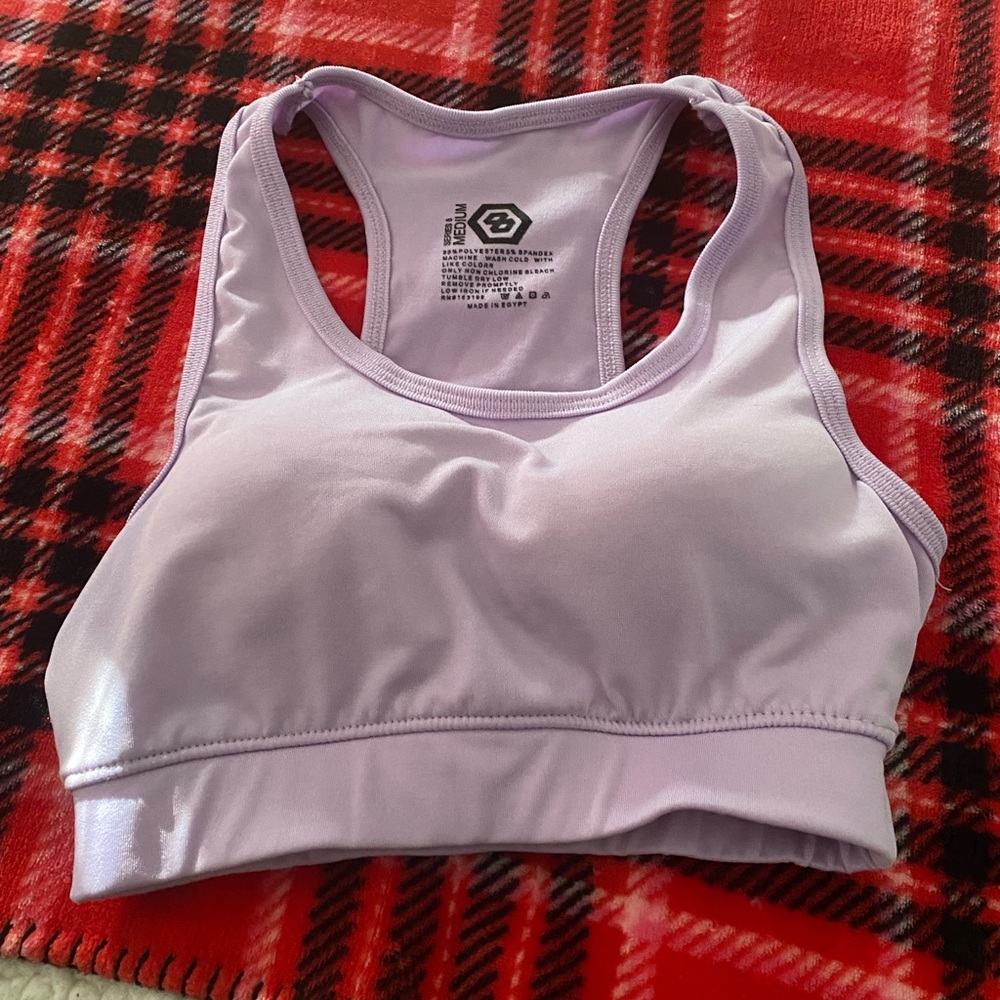 Lavender Athletic Sports Bra